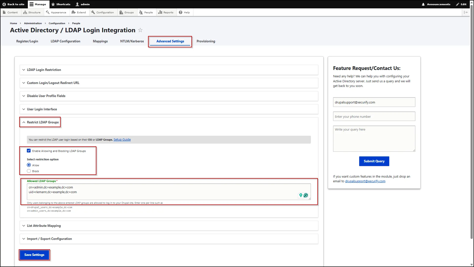 Drupal-LDAP-Restrict-LDAP-Groups