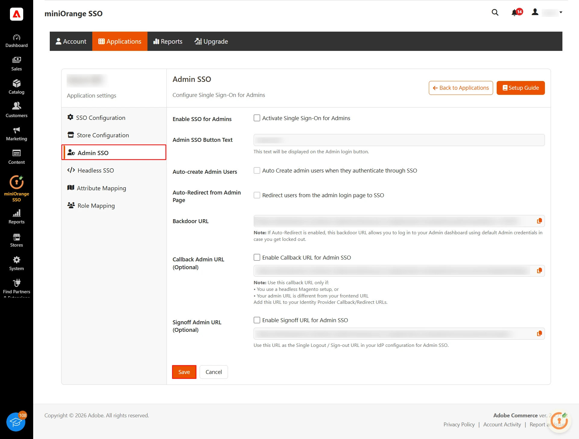 Adobe Commerce OAuth Client  Single-Sign-On (SSO) |Azure AD As OAuth Provider