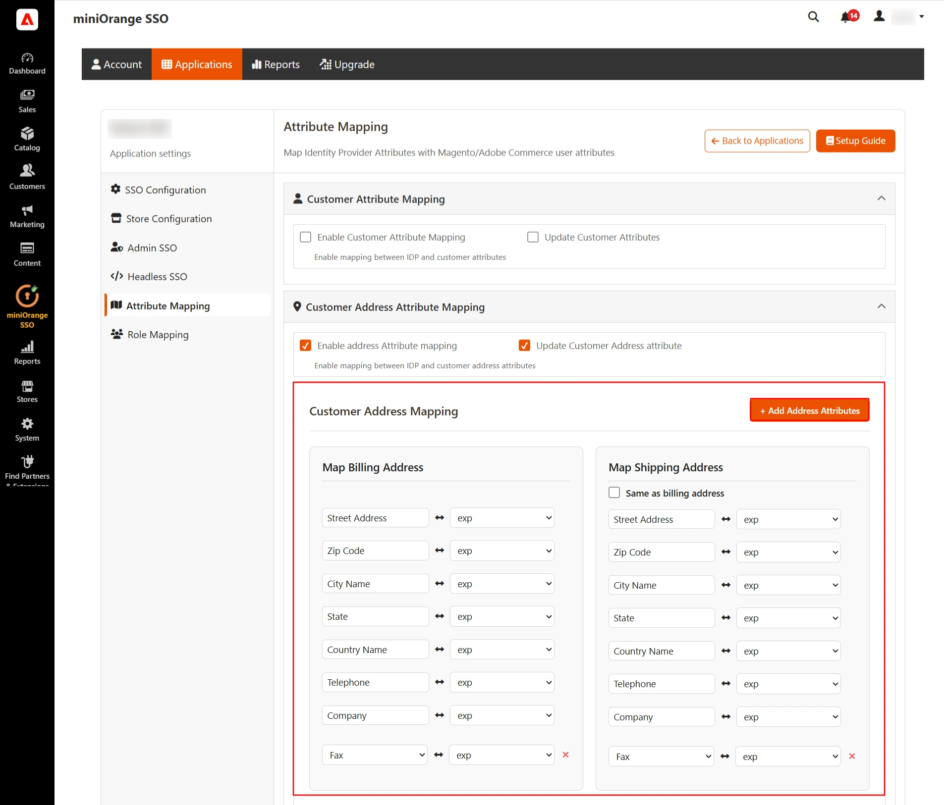 Adobe Commerce OAuth Client Single-Sign-On (SSO) | Customer Address Mapping Single-Sign-On