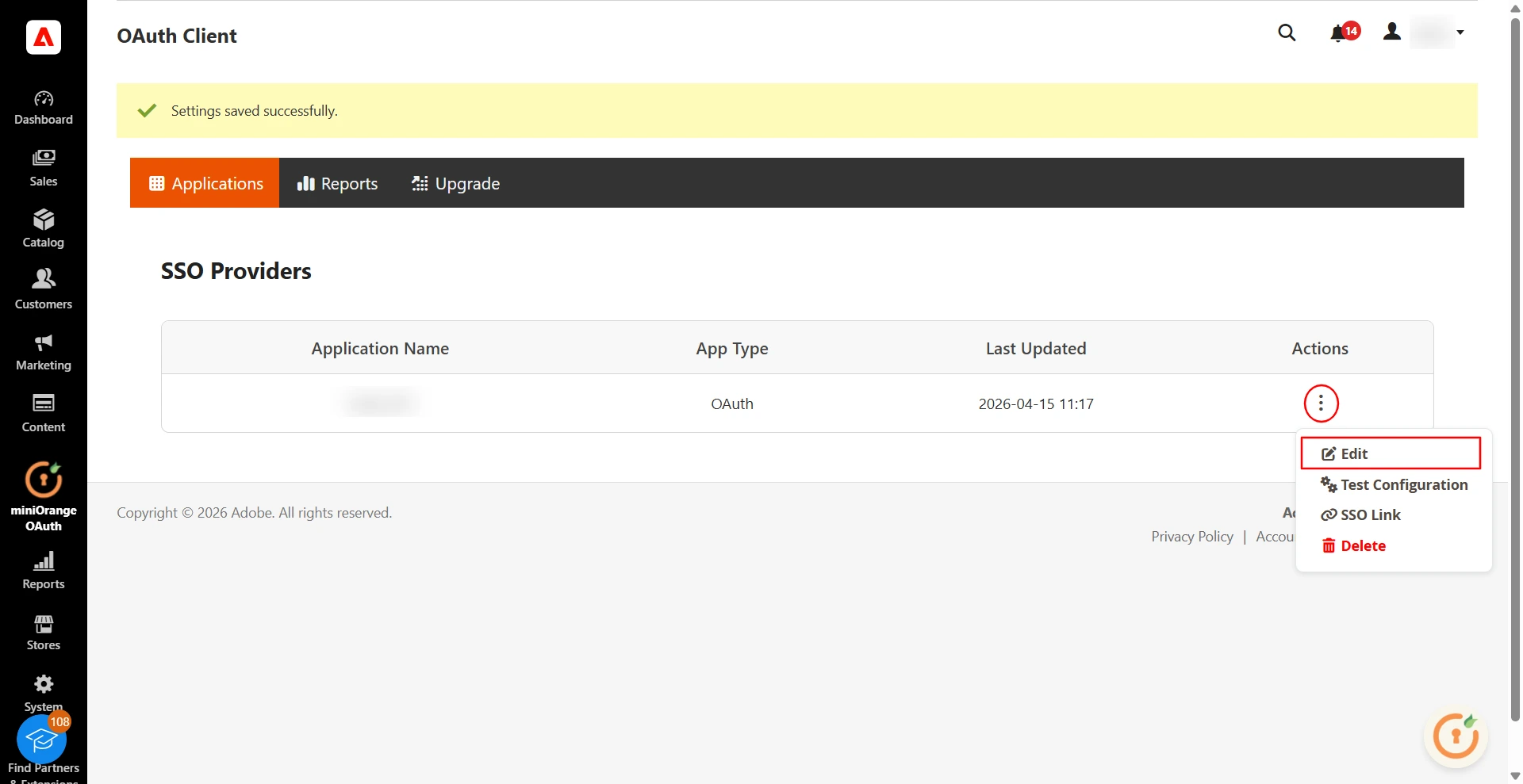 Adobe Commerce OAuth Client Single-Sign-On (SSO) | OAuth SSO