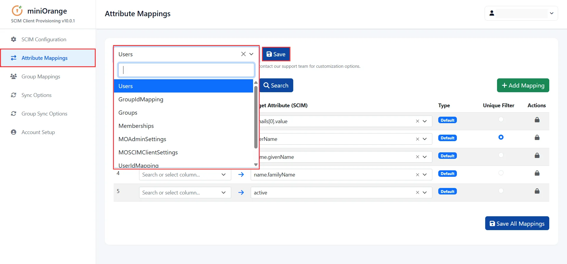 .NET SCIM CLient - Attribute Mapping