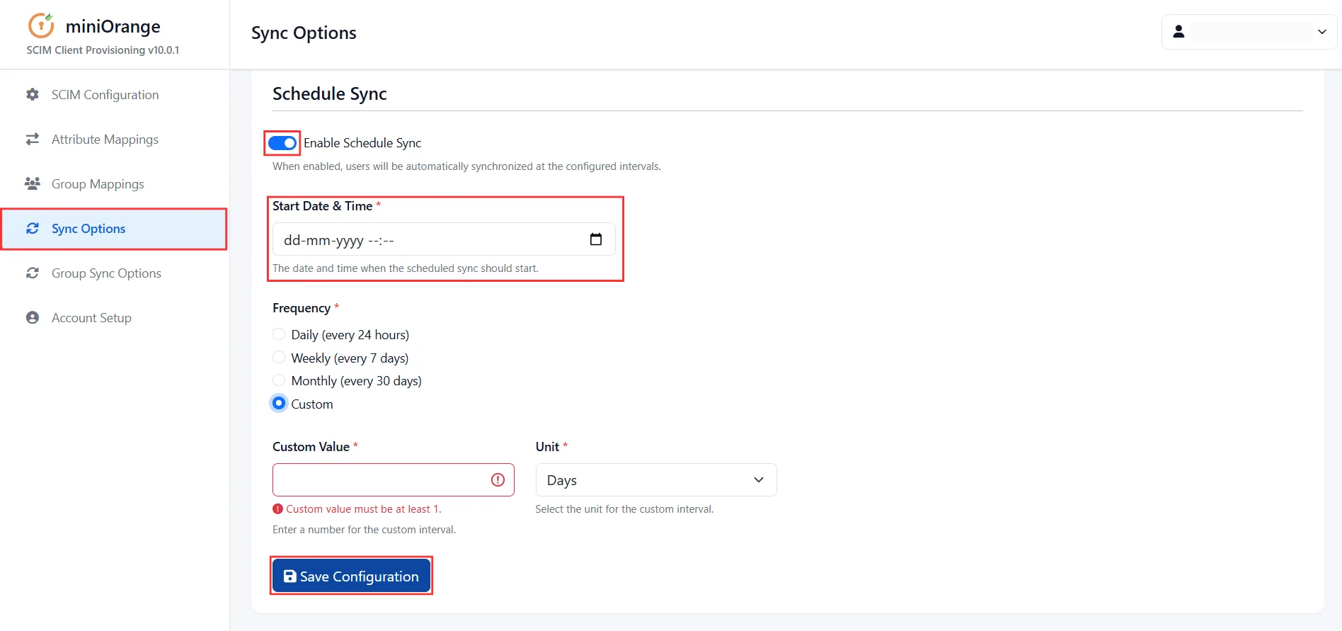 .NET SCIM CLient - Schedule Sync