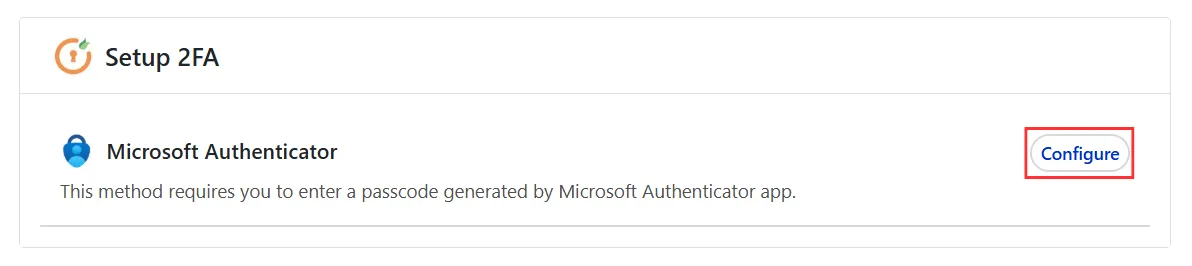 configure Microsoft Authenticator