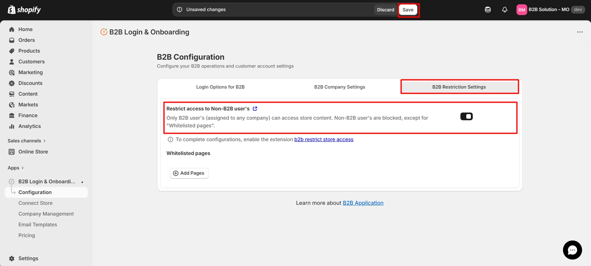 Activate Restrict Access to Non-Logged-In Users