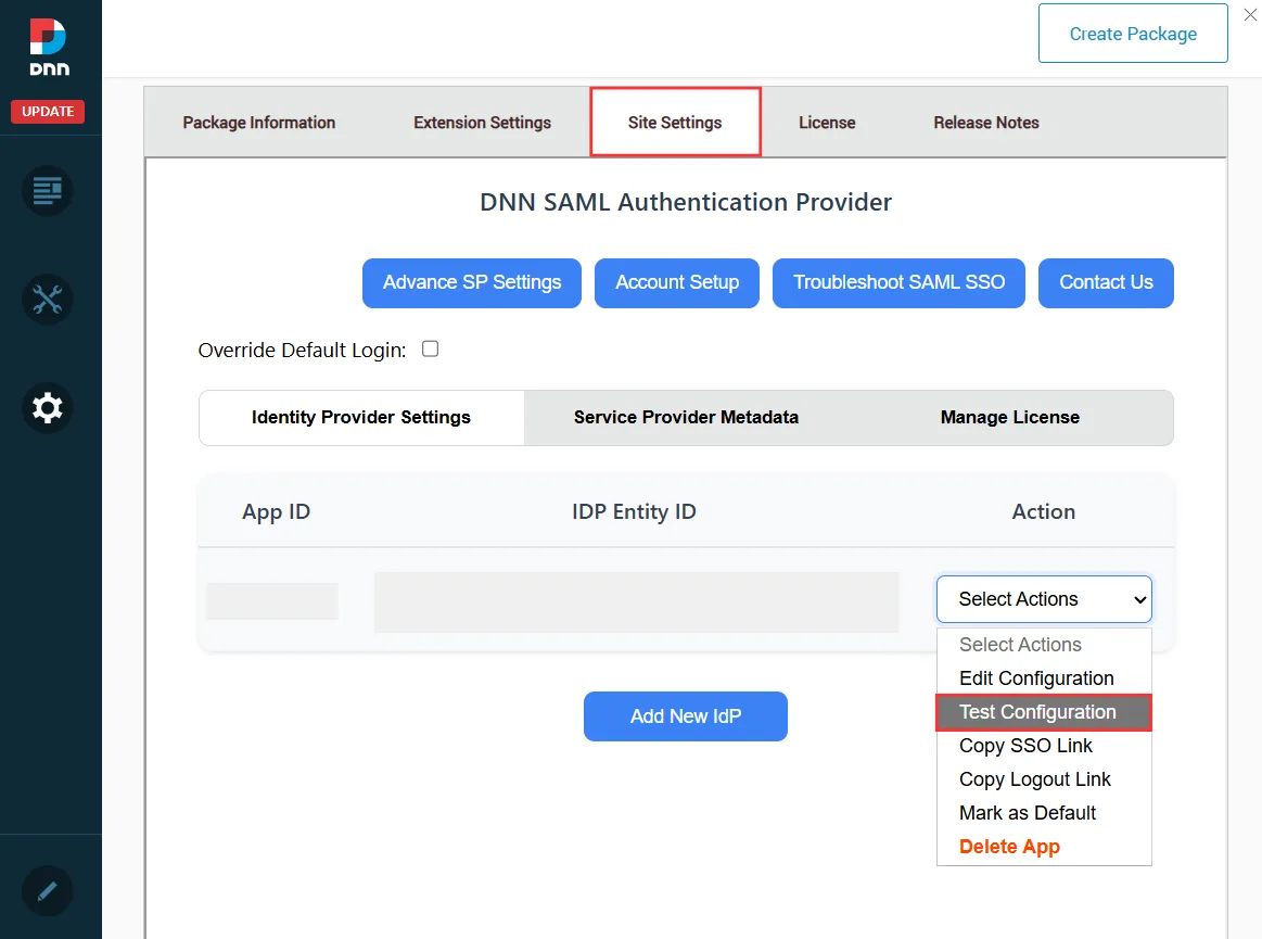 DNN SAML SSO - Test Configuration