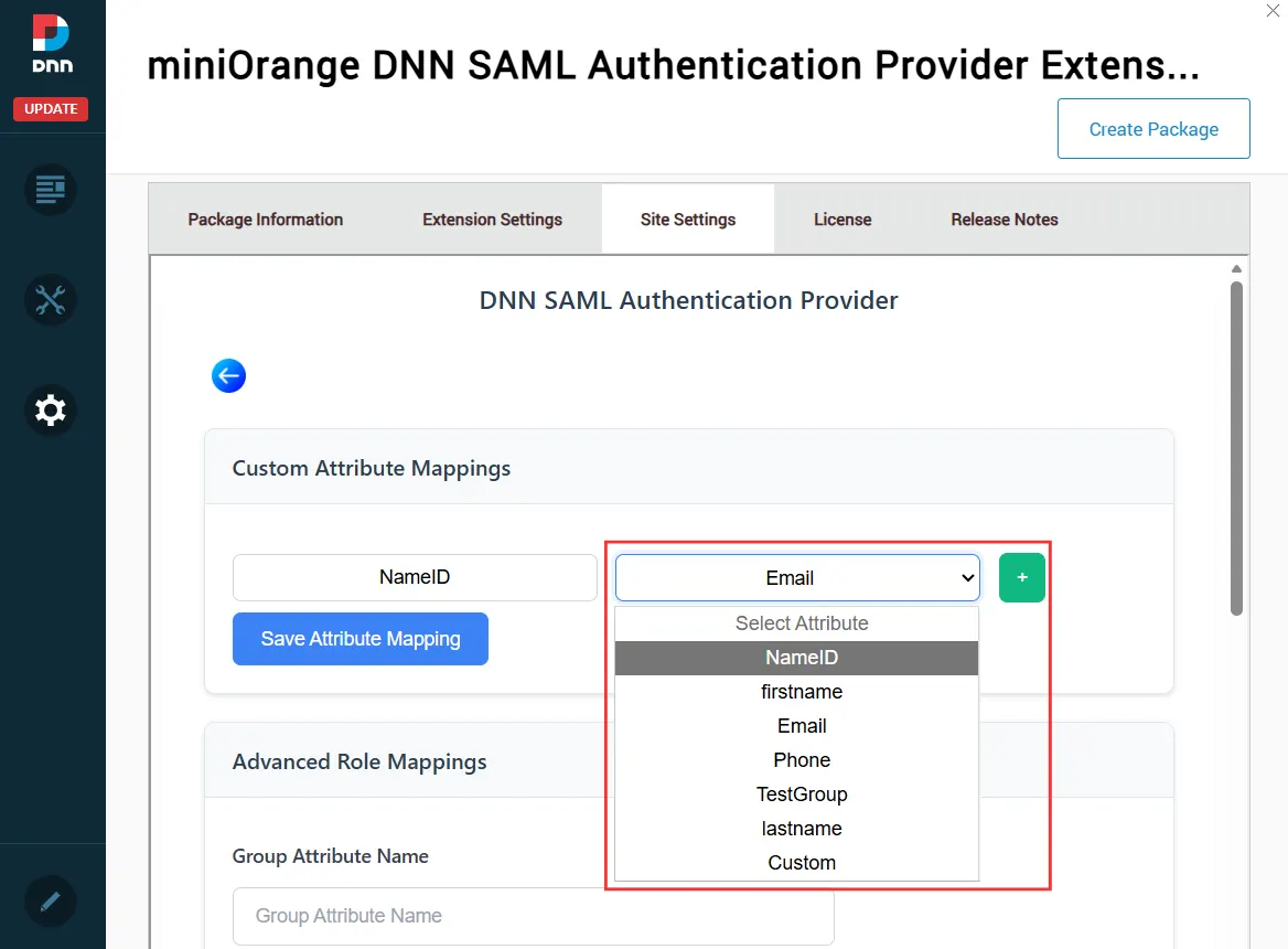 DNN SAML SSO Enterprise - Custom Attribute Mapping
