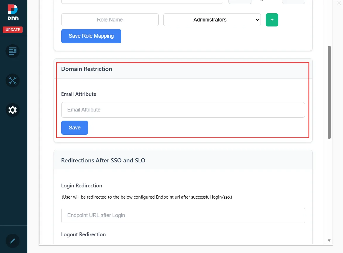 DNN SAML SSO Enterprise - Domain Restriction