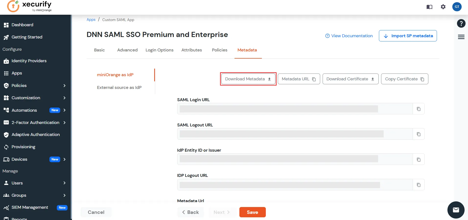 nopCommerce SAML Single Sign-On (SSO) using miniOrange as IDP - miniOrange SSO Login miniorange sso-5