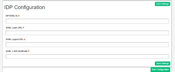 expressionengine idp configuration