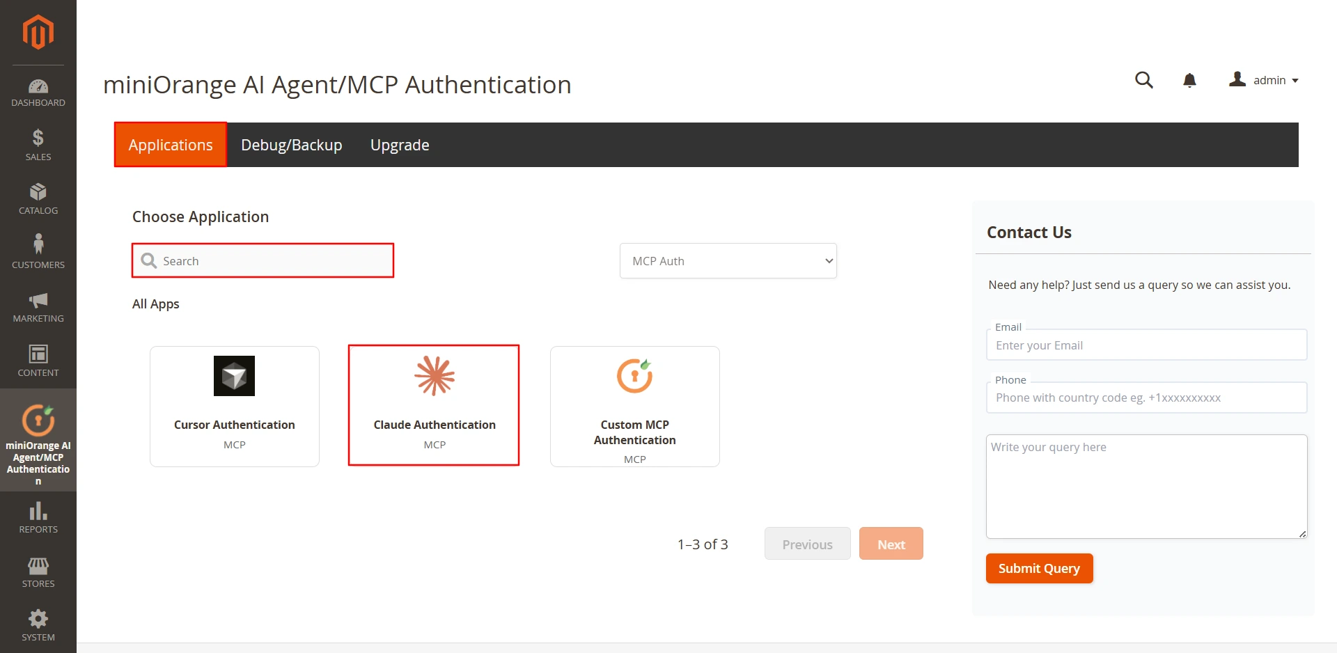 Magento MCP Claude Integration | Authenticate magento through Claude