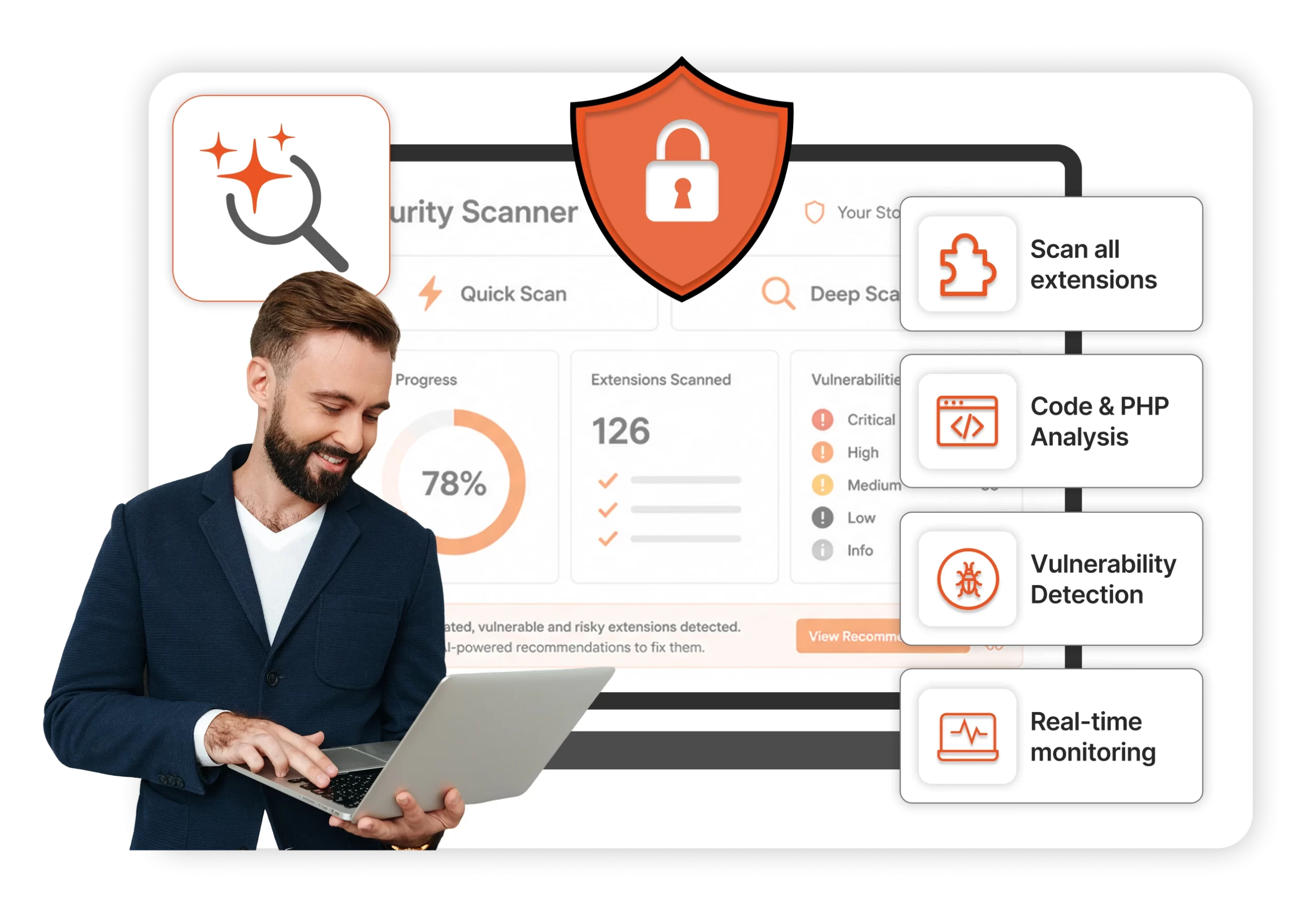 Magento Security Scanner with AI Recommendations