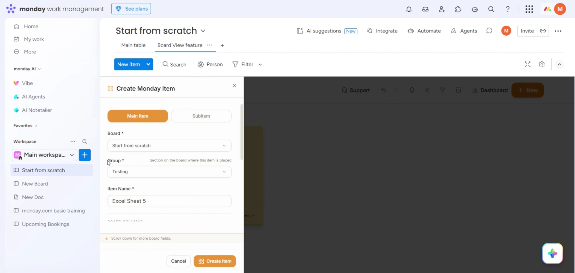Create And Manage Board Items In Monday
