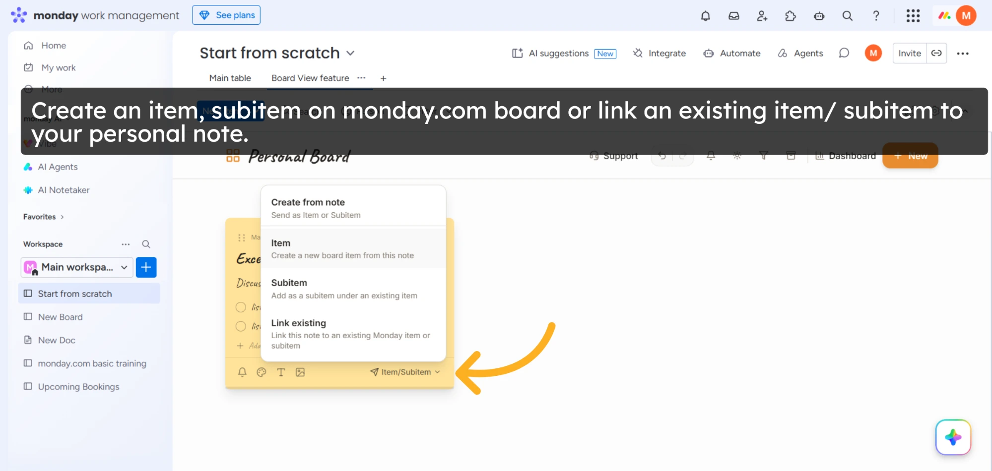 Create And Manage Board Items In Monday