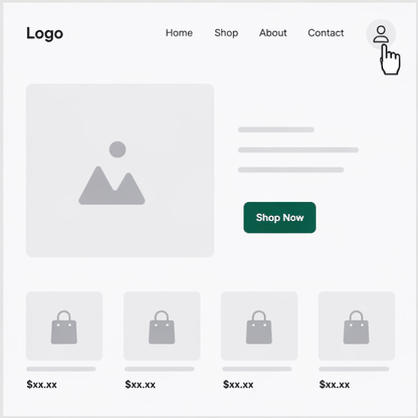 Email-Password via Dropdown Login for Shopify Plus