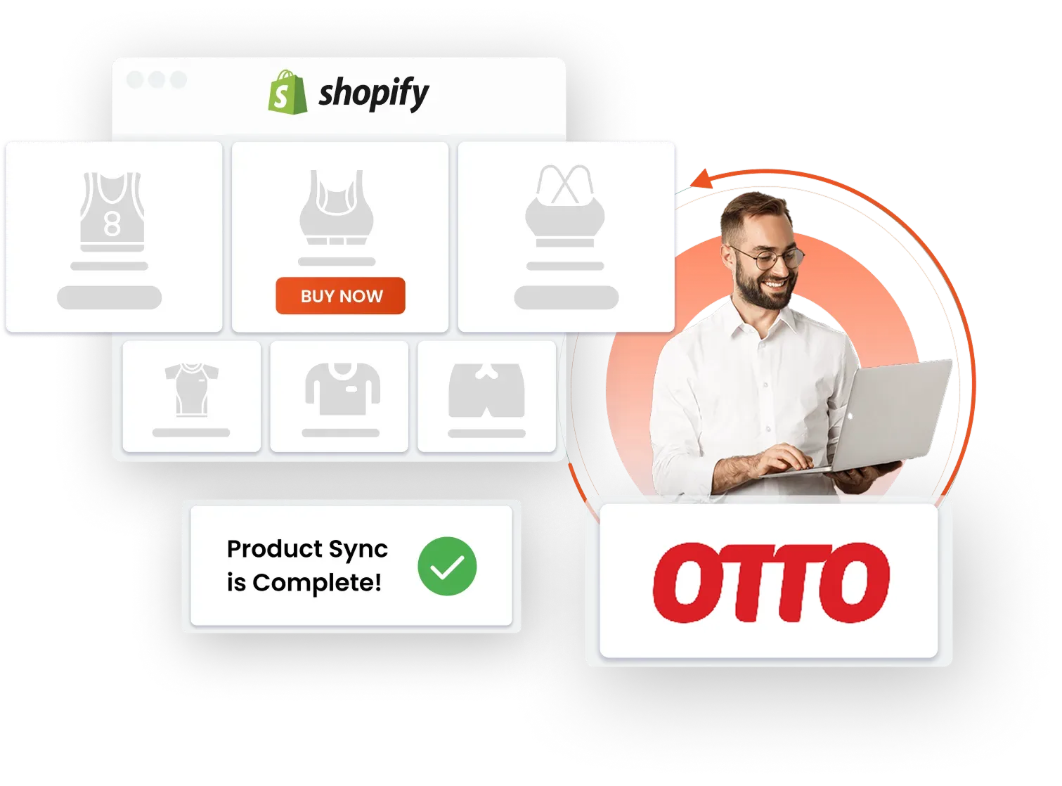 Shopify Otto Inventory Sync banner for automated product and stock synchronization