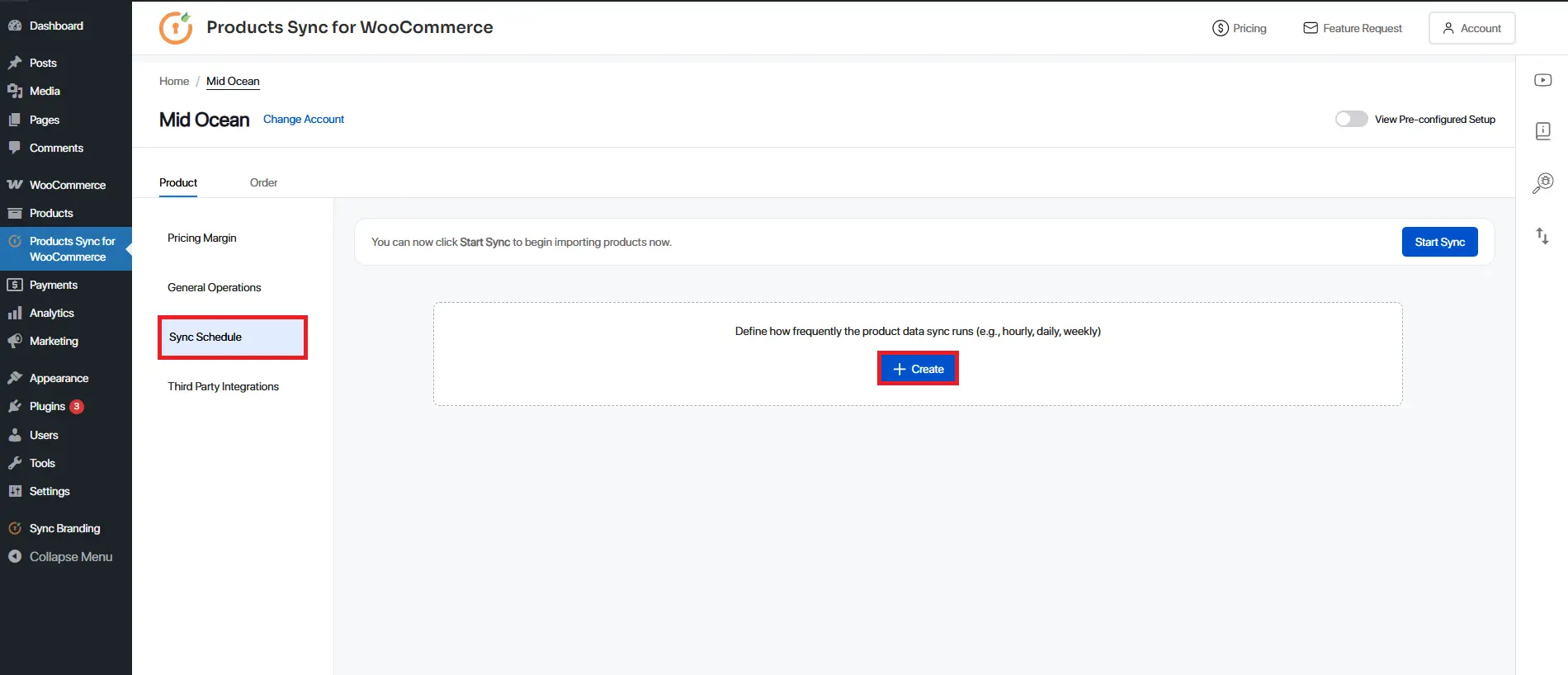 Save midocean connection after successful API verification