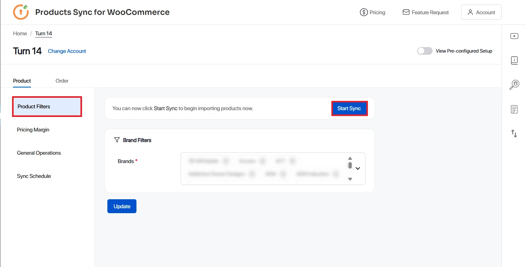 WooCommerce Product Sync - select attributes and sync