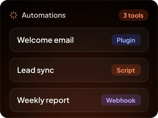 Scattered AI automations