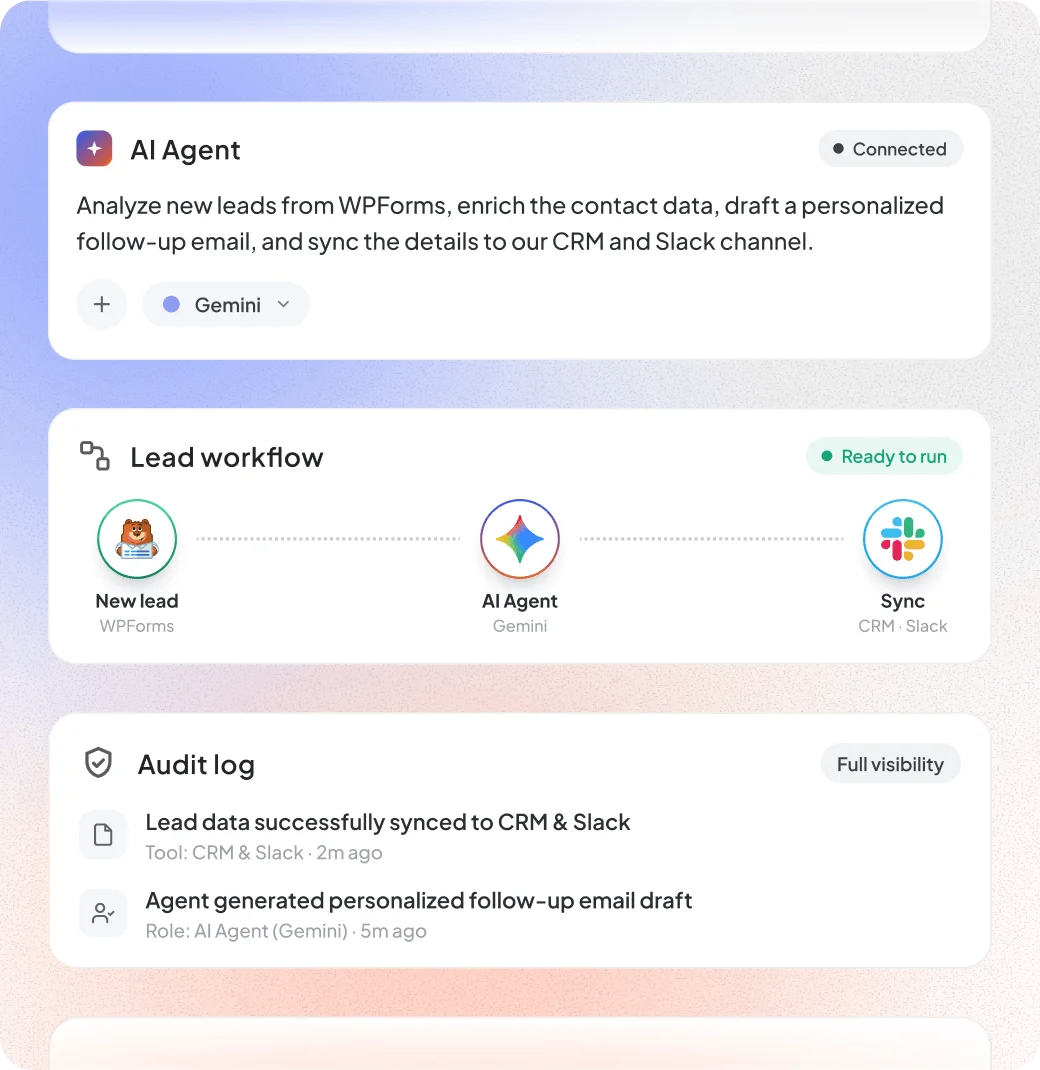 AI Studio for WordPress dashboard