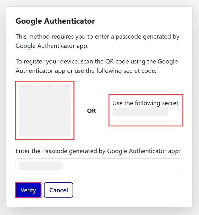 Google Authenticator - End User Scan QR Code