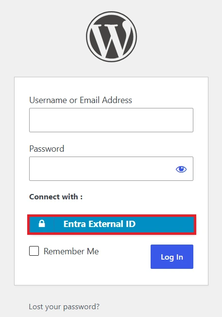 Entra External ID (CIAM) Single Sign-on (SSO) - create-newclient login button setting