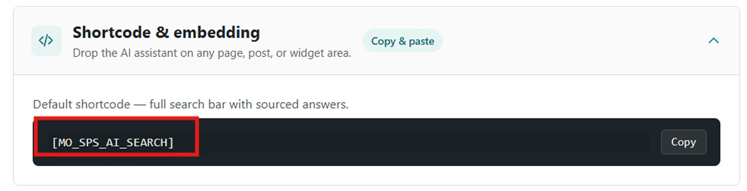 SharePoint AI Assistant for WordPress | Save AI Settings