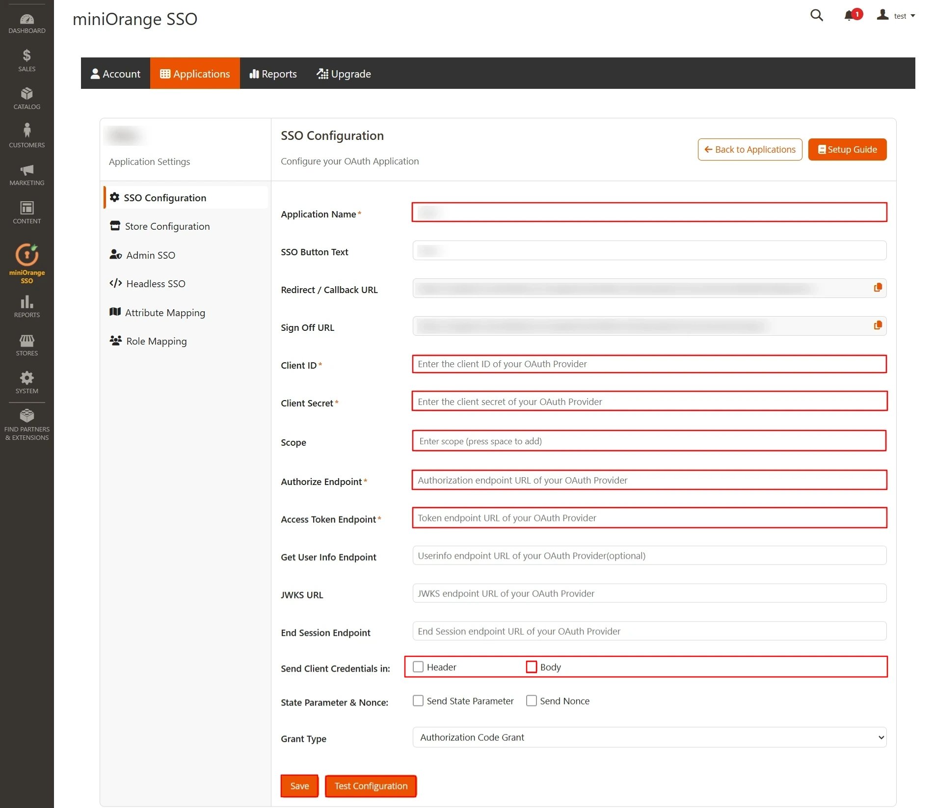 Magento Apple SSO - Login | Magento 2 Apple SSO - Save settings