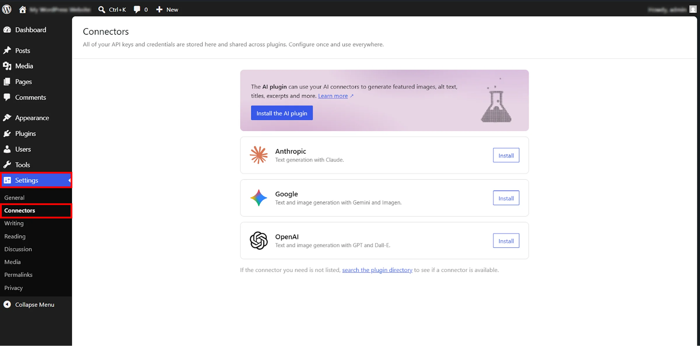 SharePoint AI Assistant for WordPress | Configure the Connector
