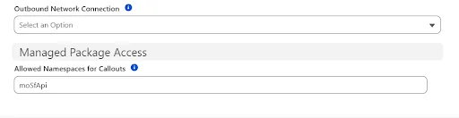 Allowed Namespaces for Callouts field
