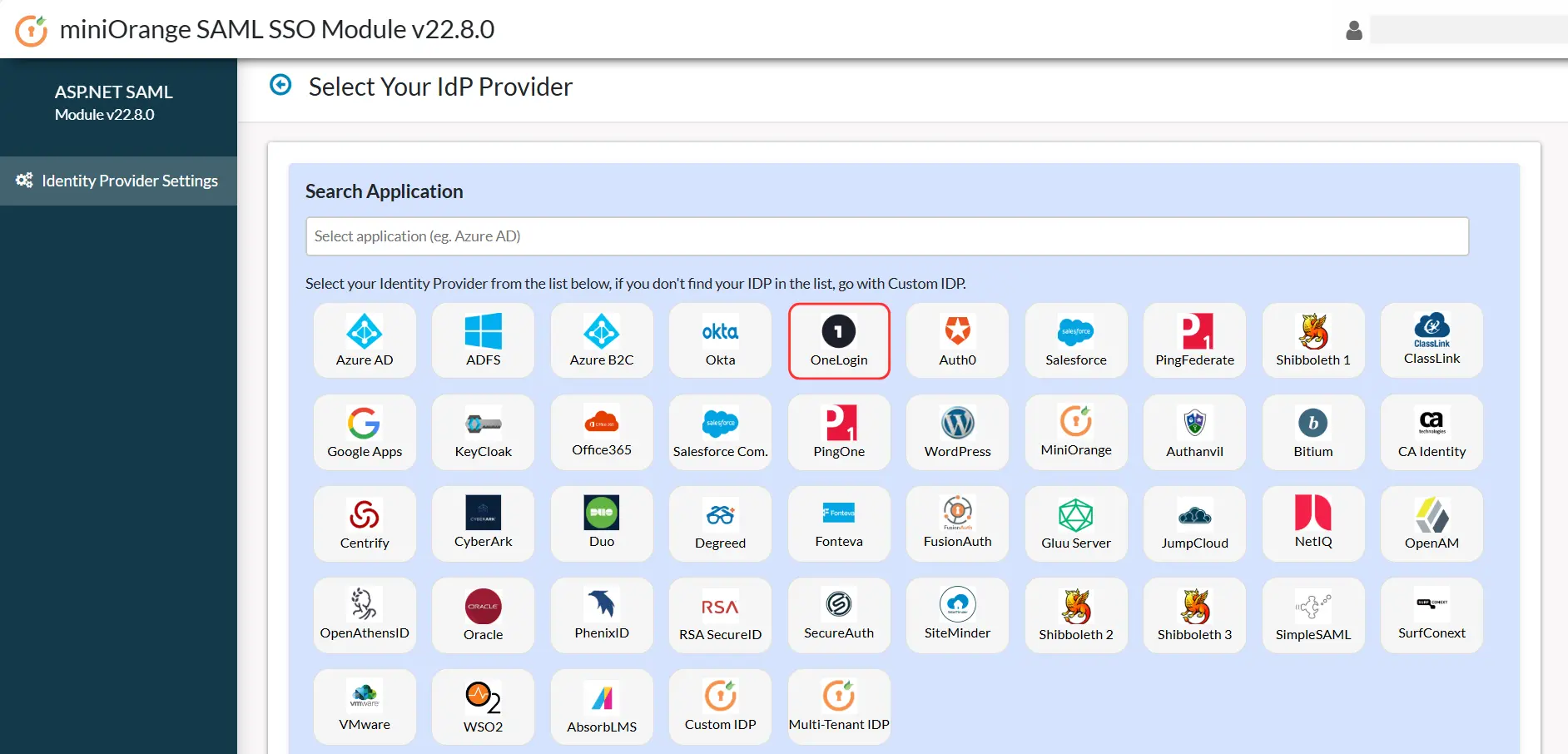 ASP.NET Framework SAML SSO using OneLogin as IDP - Add New IDP