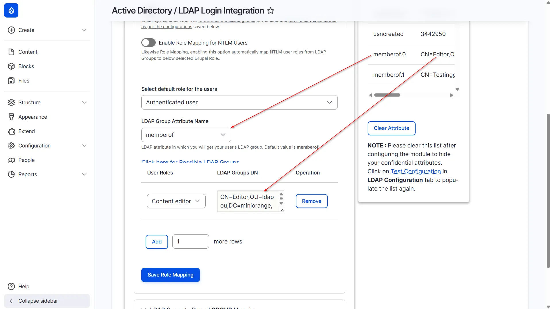 Drupal LDAP - Enter LDAP Group DN