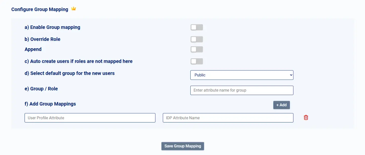Joomla SAML single sign on Group/Role mapping