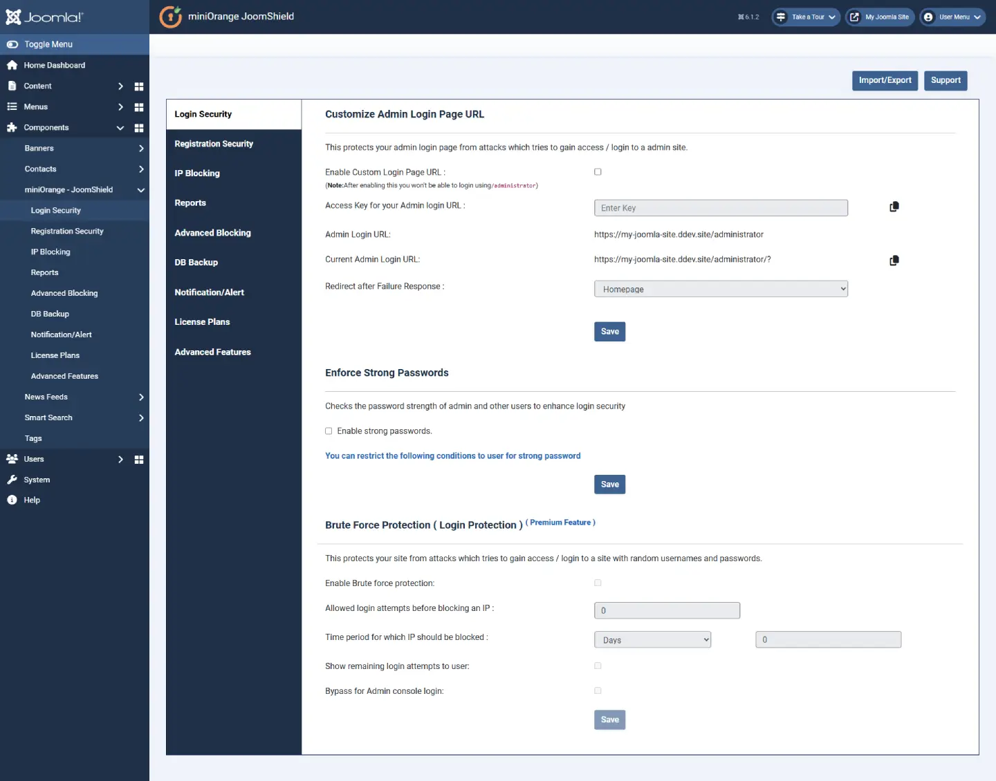 JoomShield Login Security