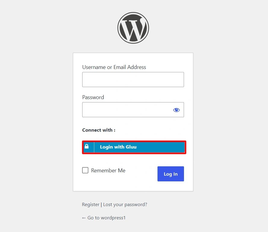 Configure Gluu Server SSO - Login Button
