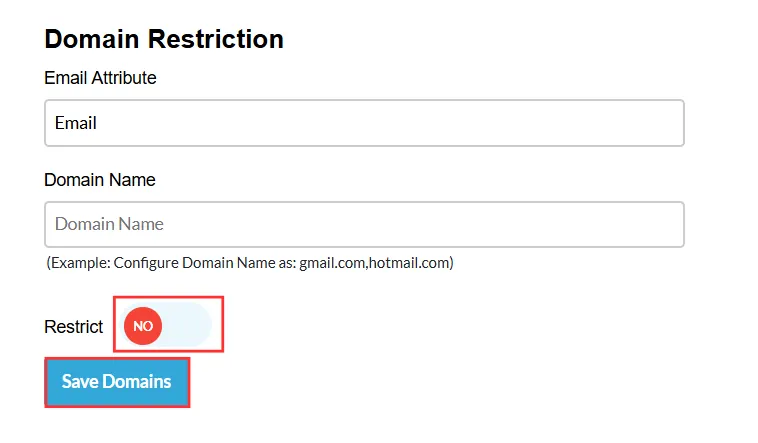 ASP.NET Framework Enterprise - Domain Restriction Save Domains