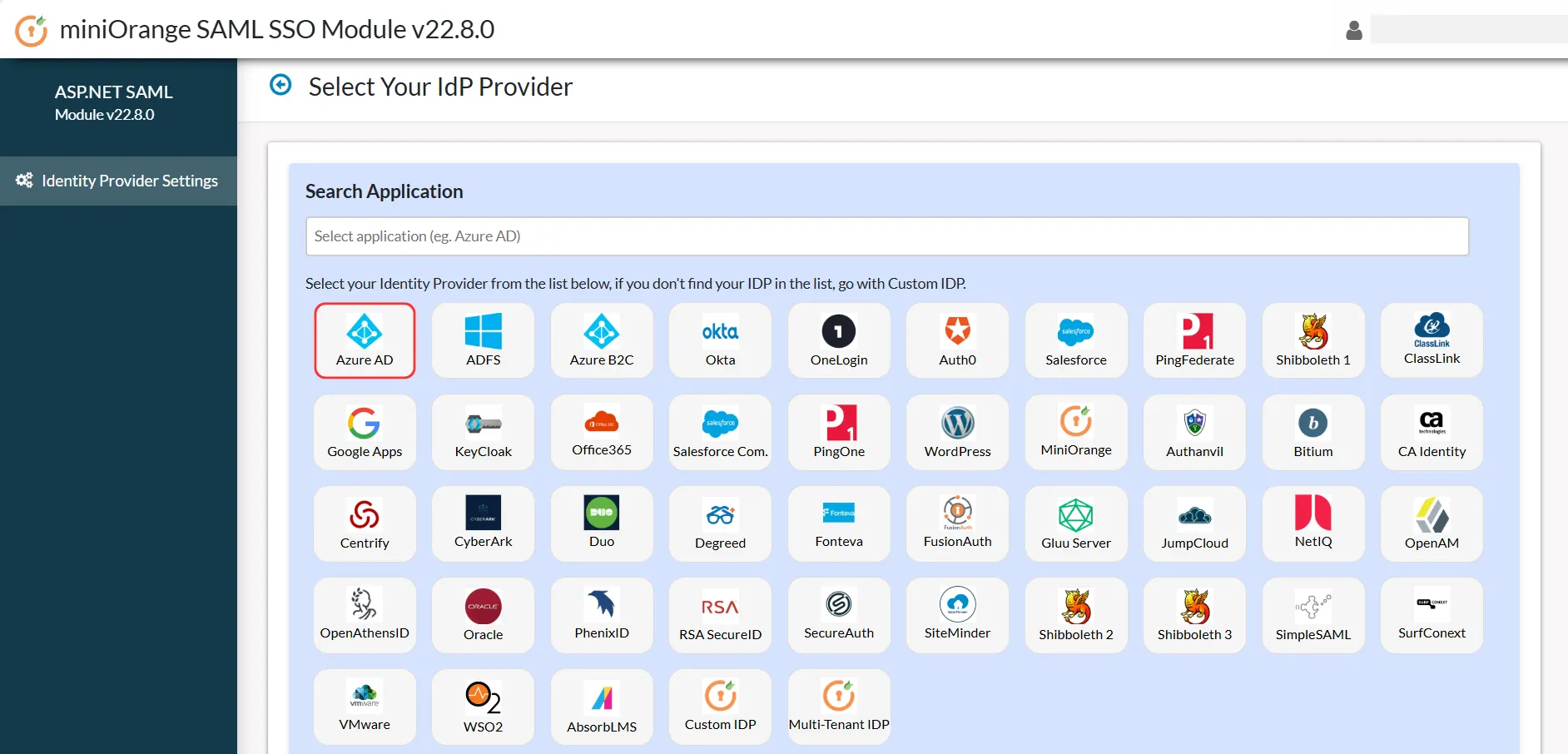 ASP.NET Framework SAML SSO using Azure AD as IDP - Add New IDP