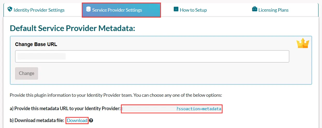 Umbraco SAML SSO - Service Provider Metadata