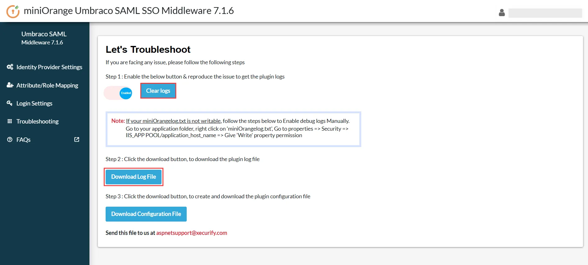 Umbraco SAML SSO - TroubleShoot