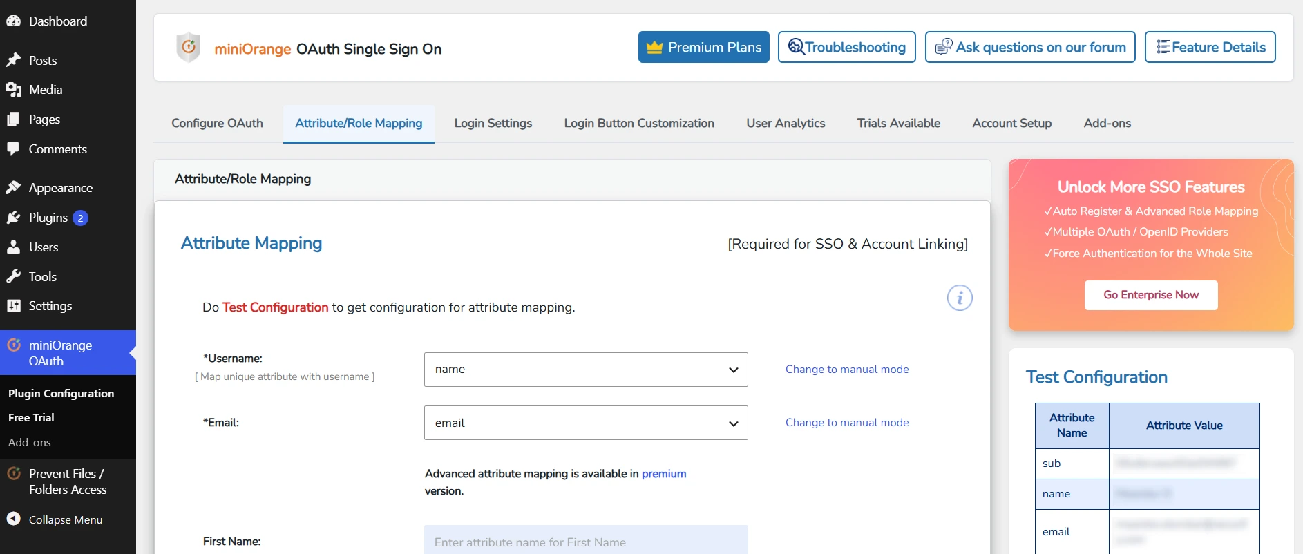 Keycloak SSO - Keycloak OAuth Single Sign-On - attribute/role mapping