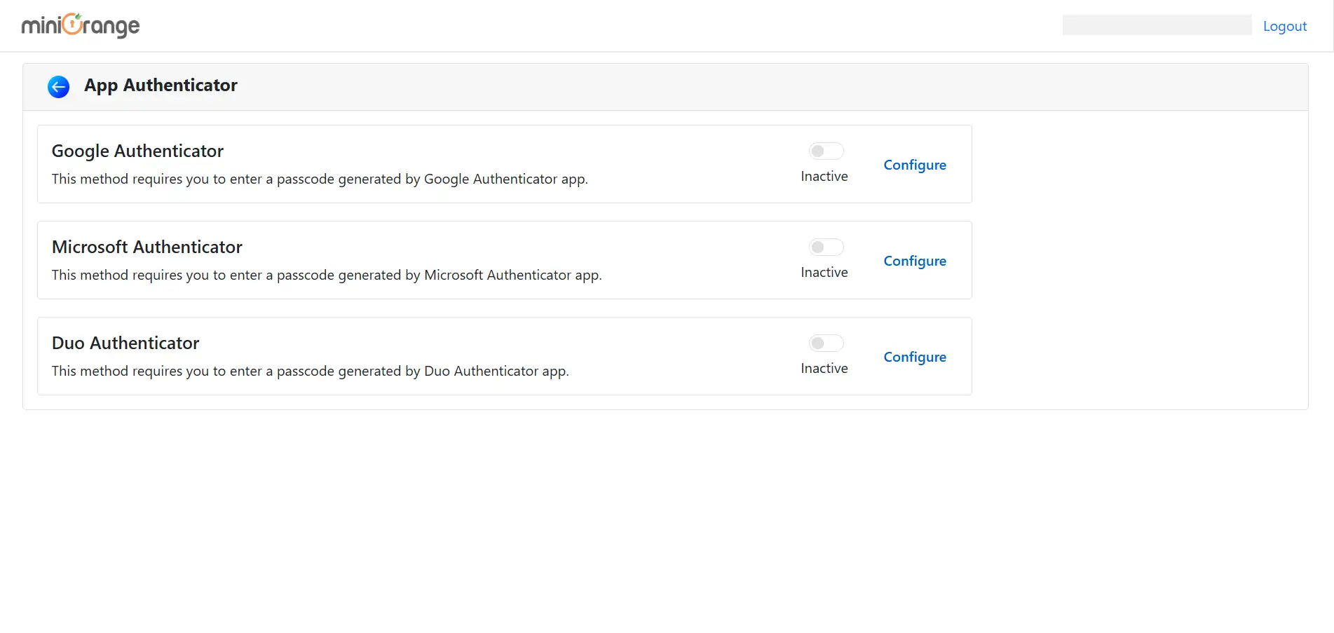 Umbraco 2FA - App Authenticator dashboard