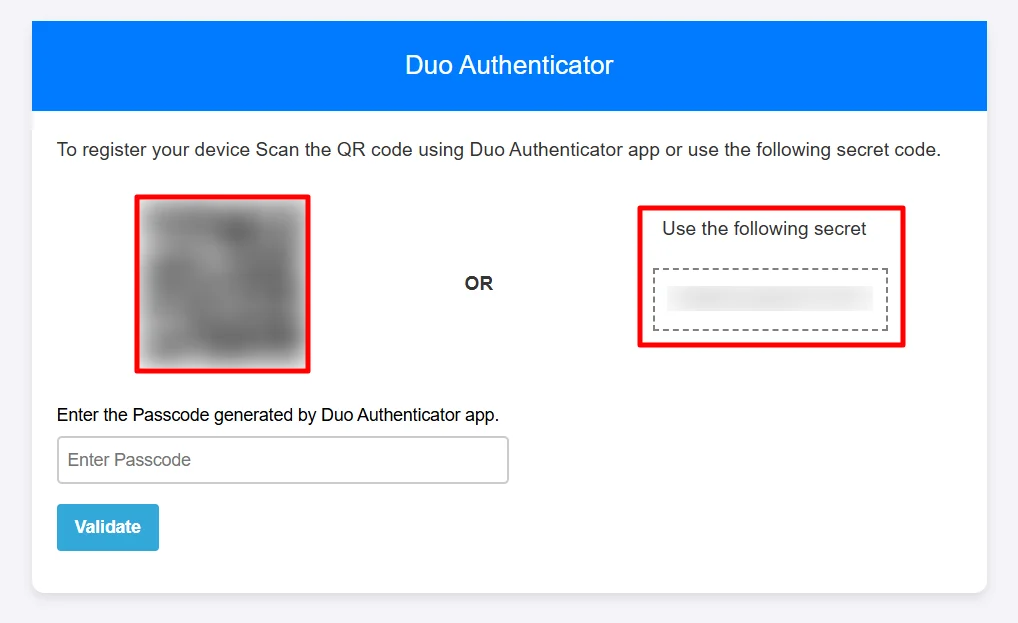 Umbraco 2FA - Scan QR code or use secret code