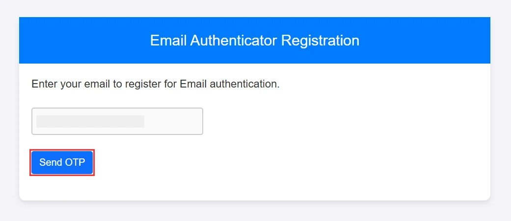 Umbraco 2FA - Email Authenticator Registration