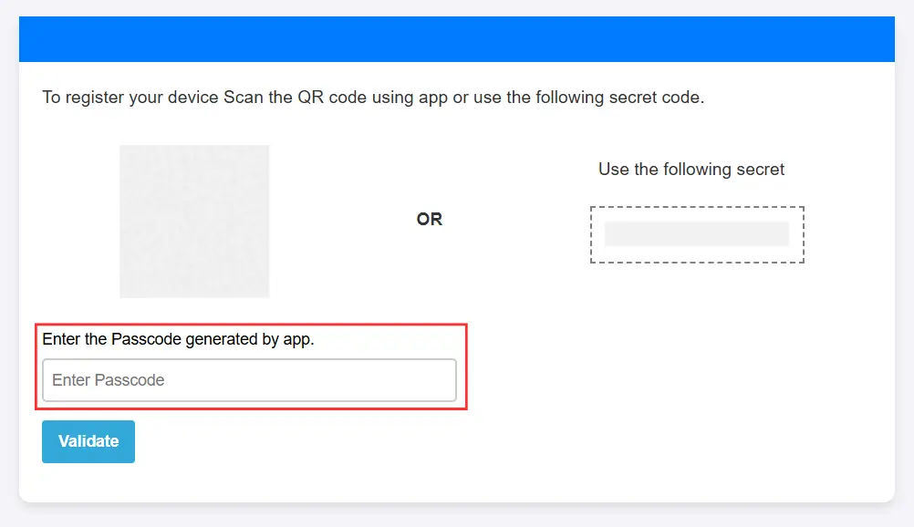 Umbraco 2FA - End user scan QR code
