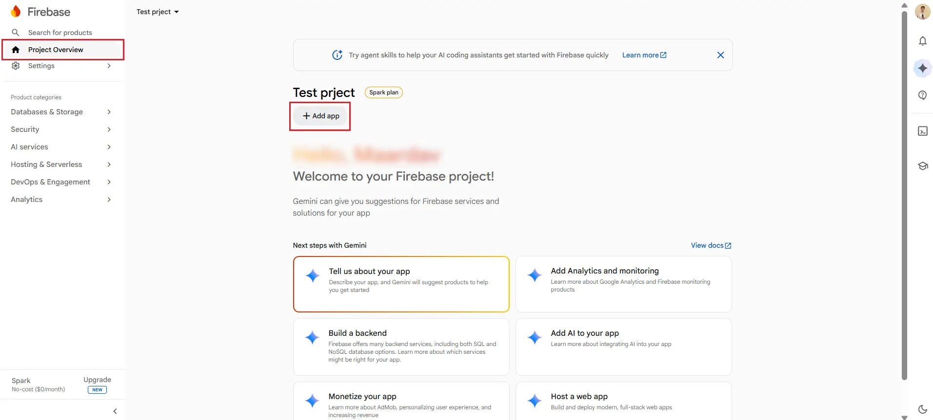 Add a web app to Firebase project - Firebase Authentication for WordPress