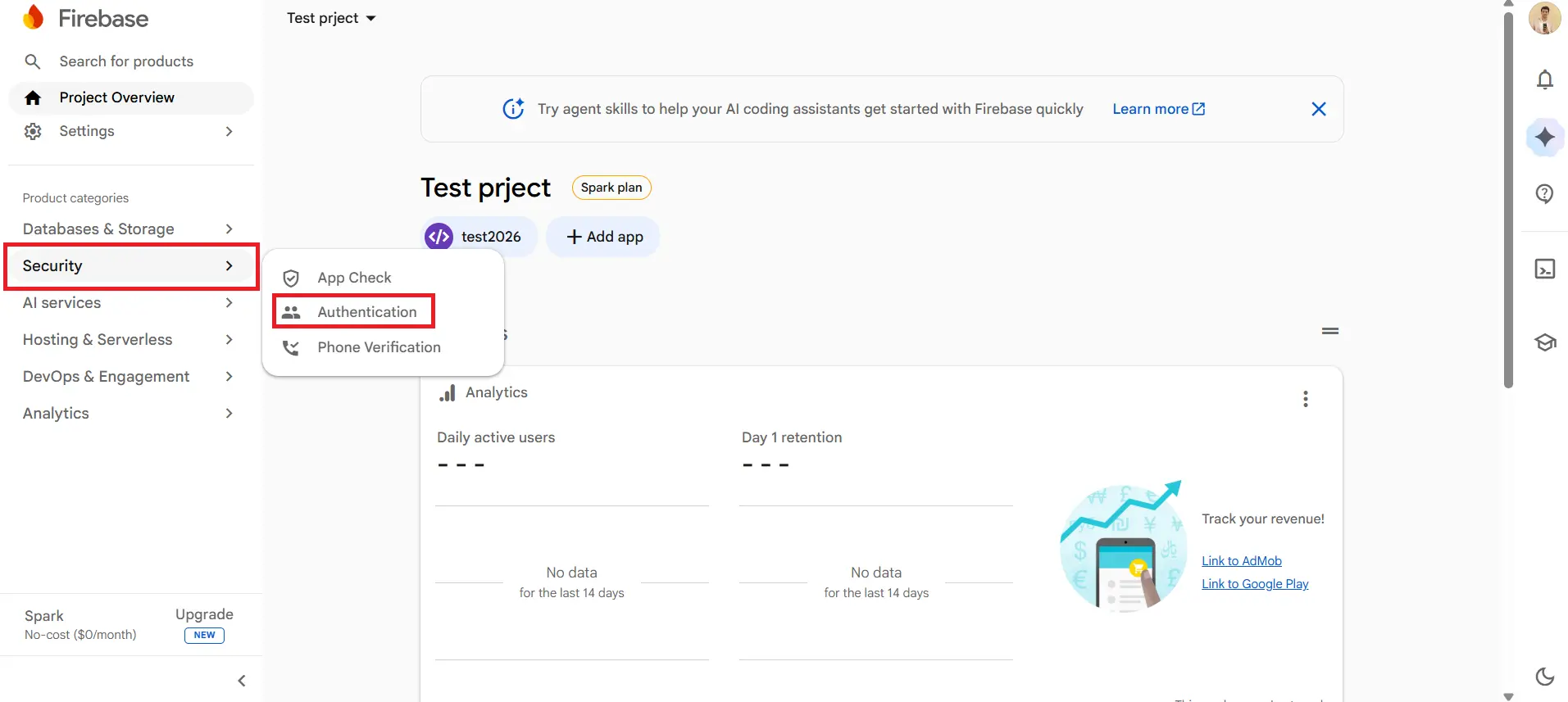 Firebase Authentication tab - Firebase Authentication for WordPress