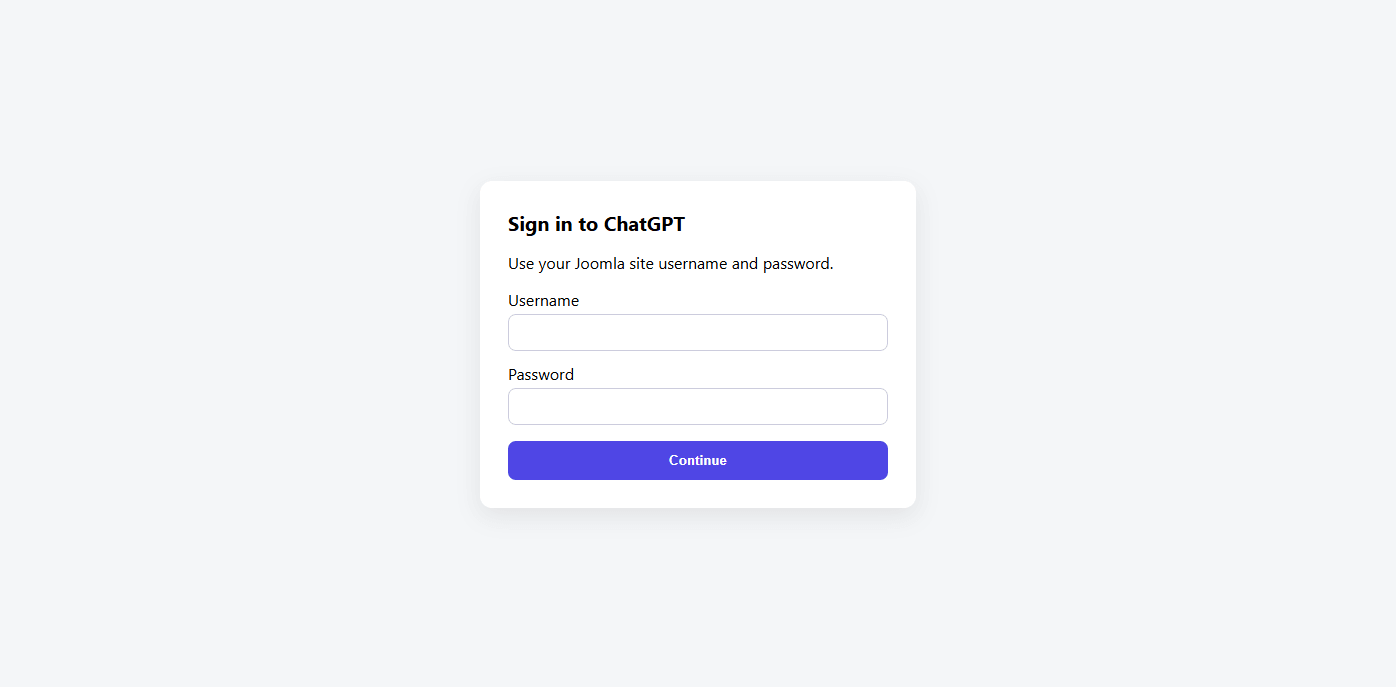 JoomlaAI - MCP Server: Login Using Joomla