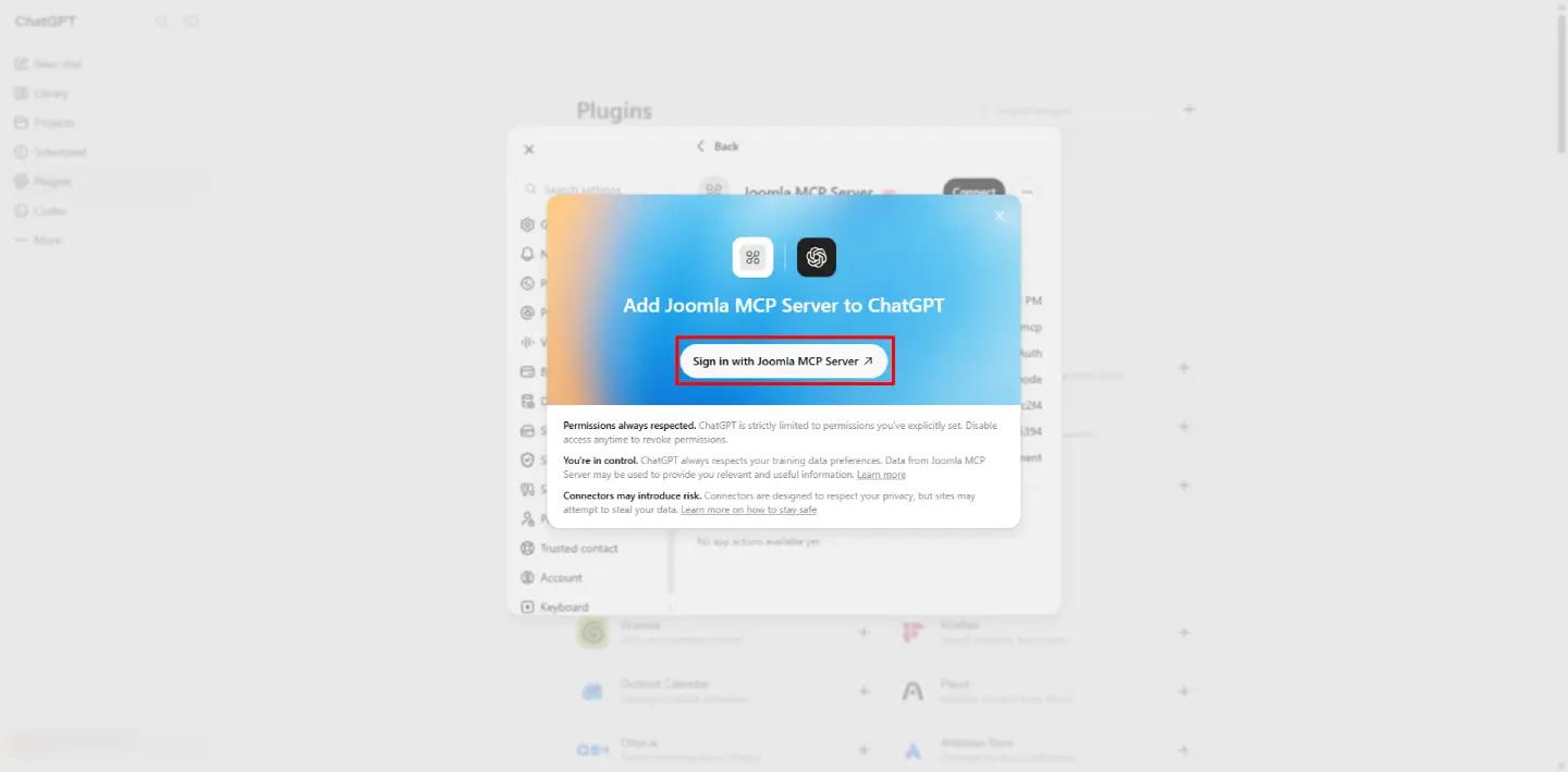 JoomlaAI - MCP Server: Sign in with
            Joomla MCP Server