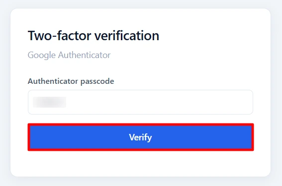 Kentico MFA - Verify Google Authenticator code on login