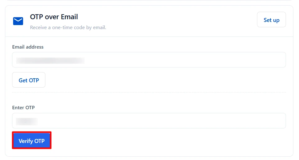 Kentico MFA - End user verify OTP over Email