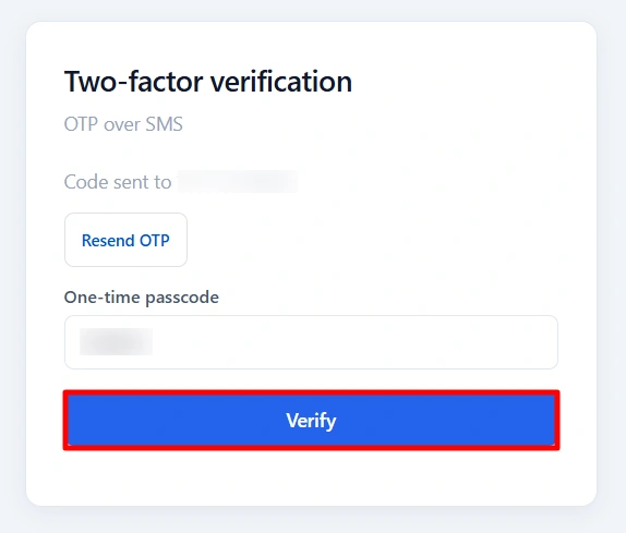Kentico MFA - Verify OTP on login
